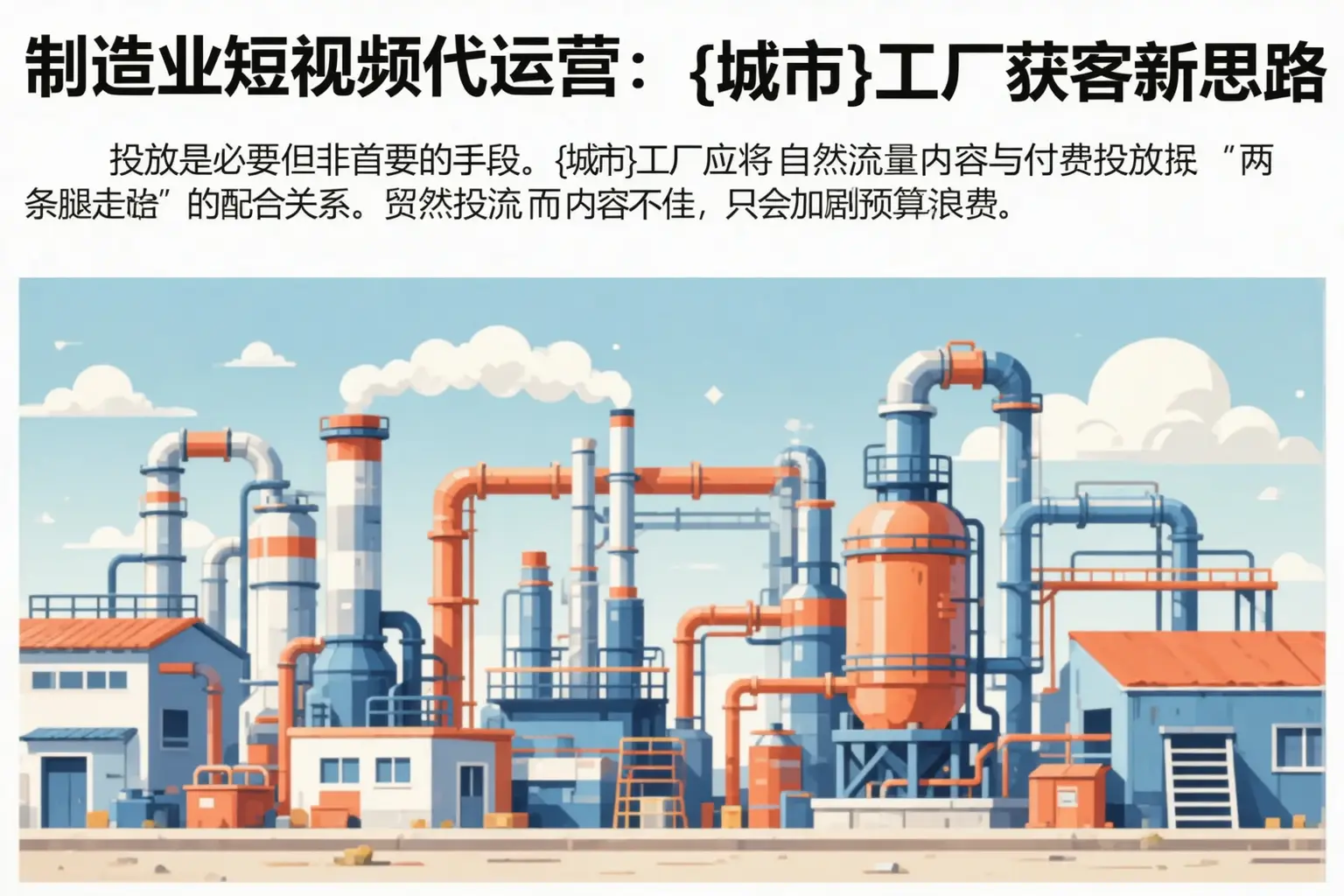 制造业短视频代运营：疏勒工厂获客新思路